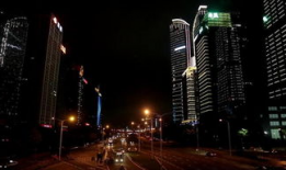 城市夜景视频素材,璀璨夜色下的城市光影掠影